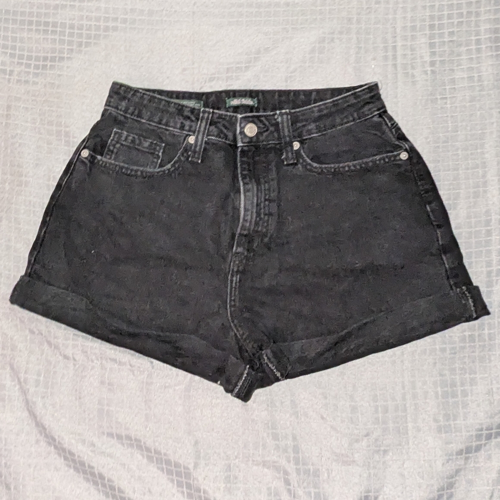 Wild Fable Black Jean Shorts High-Waisted Vintage Style